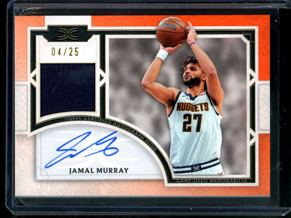 2025/26 Topps Definitive Jamal Murray Orange Patch Autograph /25 Nuggets