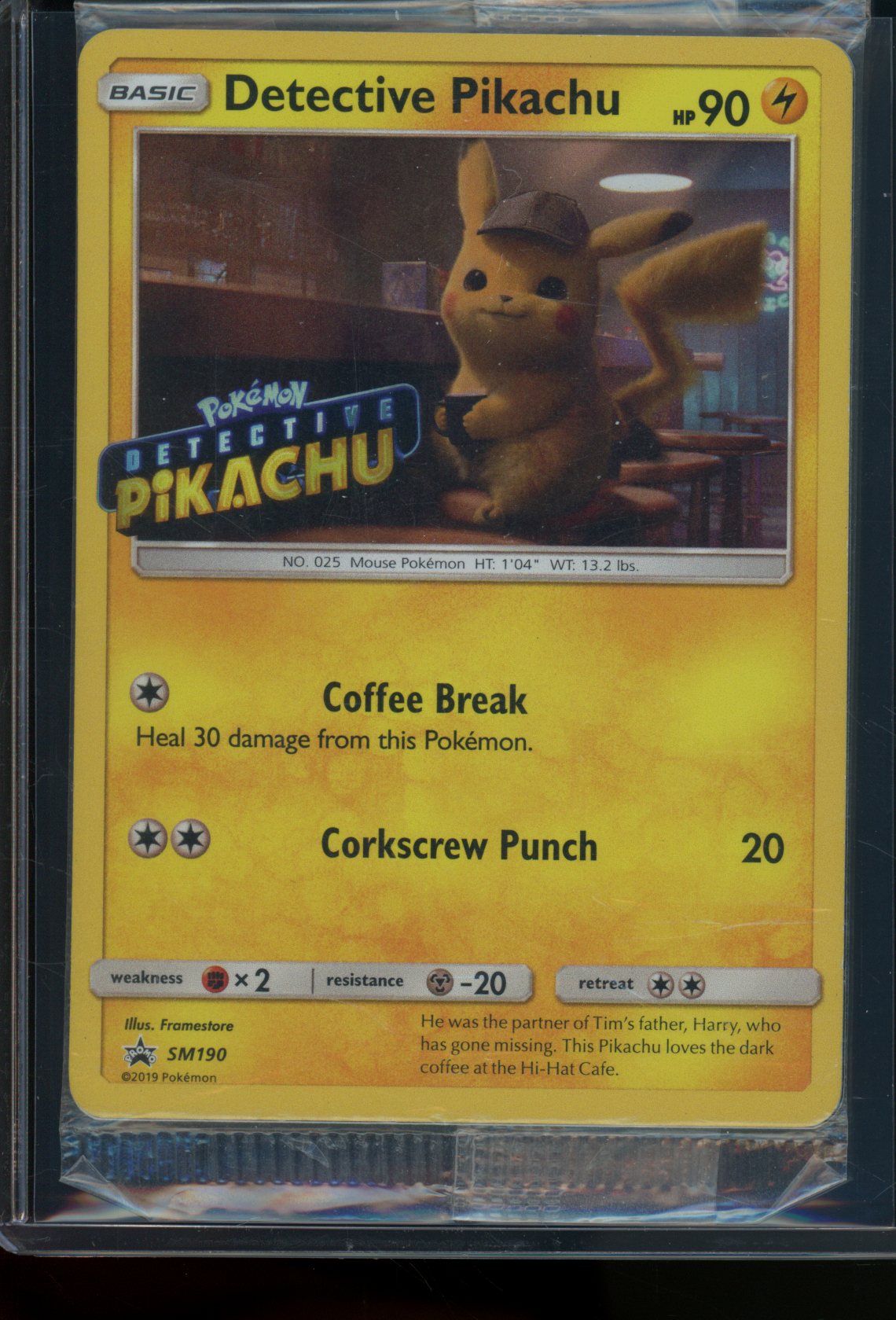 2019 Pokemon Detective Pikachu SM190 Promo Sealed