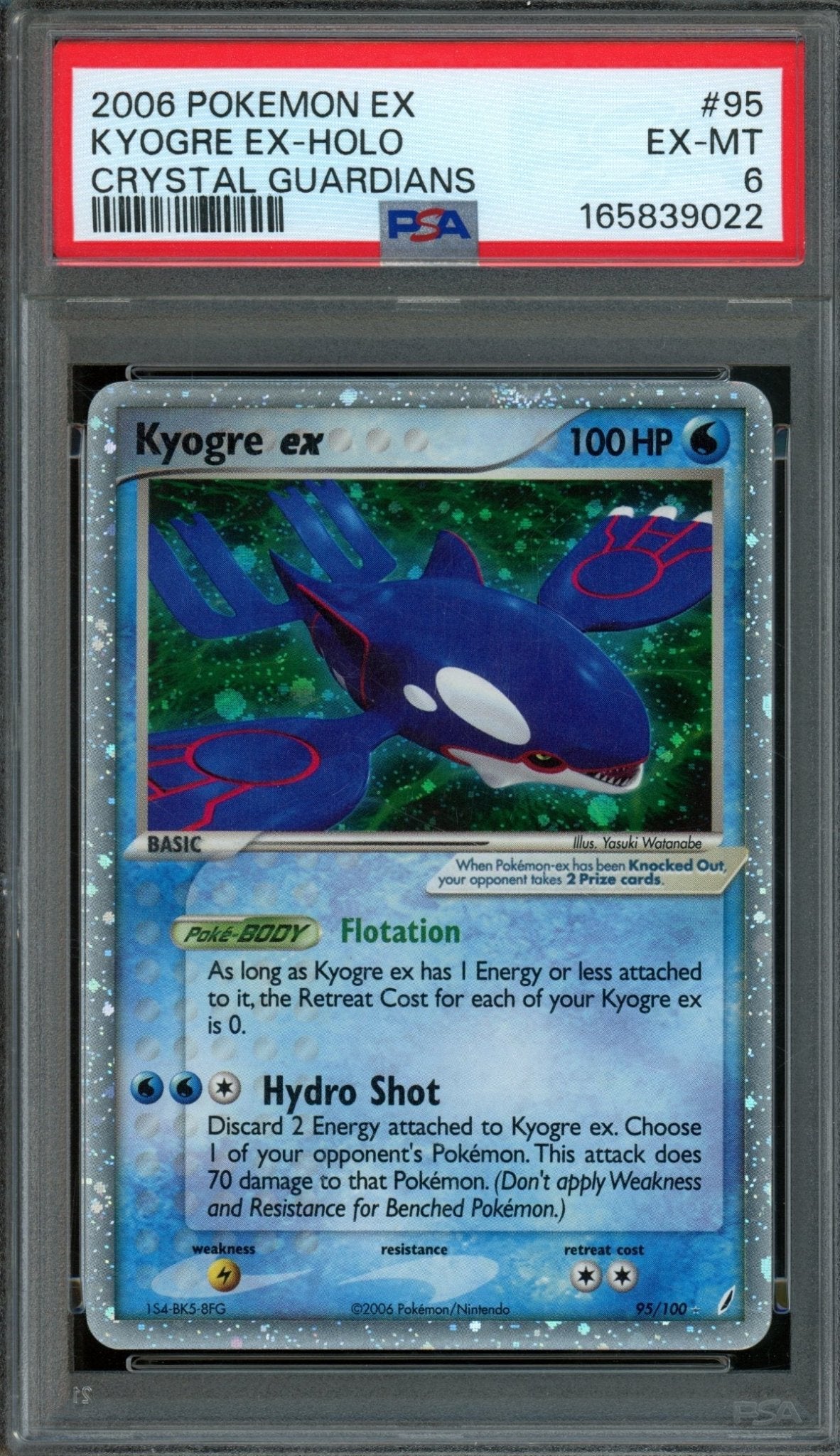 2006 Pokemon Crystal Guardians Kyogre EX 95/100 PSA 6 - Trading Card Market