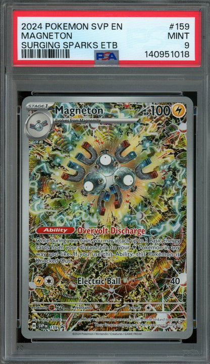 2024 Pokemon Surging Sparks Magneton 159 Promo PSA 9