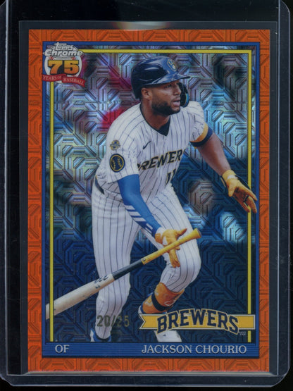 2026 Topps Chrome Jackson Chourio 1991 Mojo Orange Refractor /25 Brewers - Trading Card Market