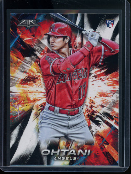 2018 Topps Fire Shohei Ohtani Rookie RC #150 Angels / Dodgers