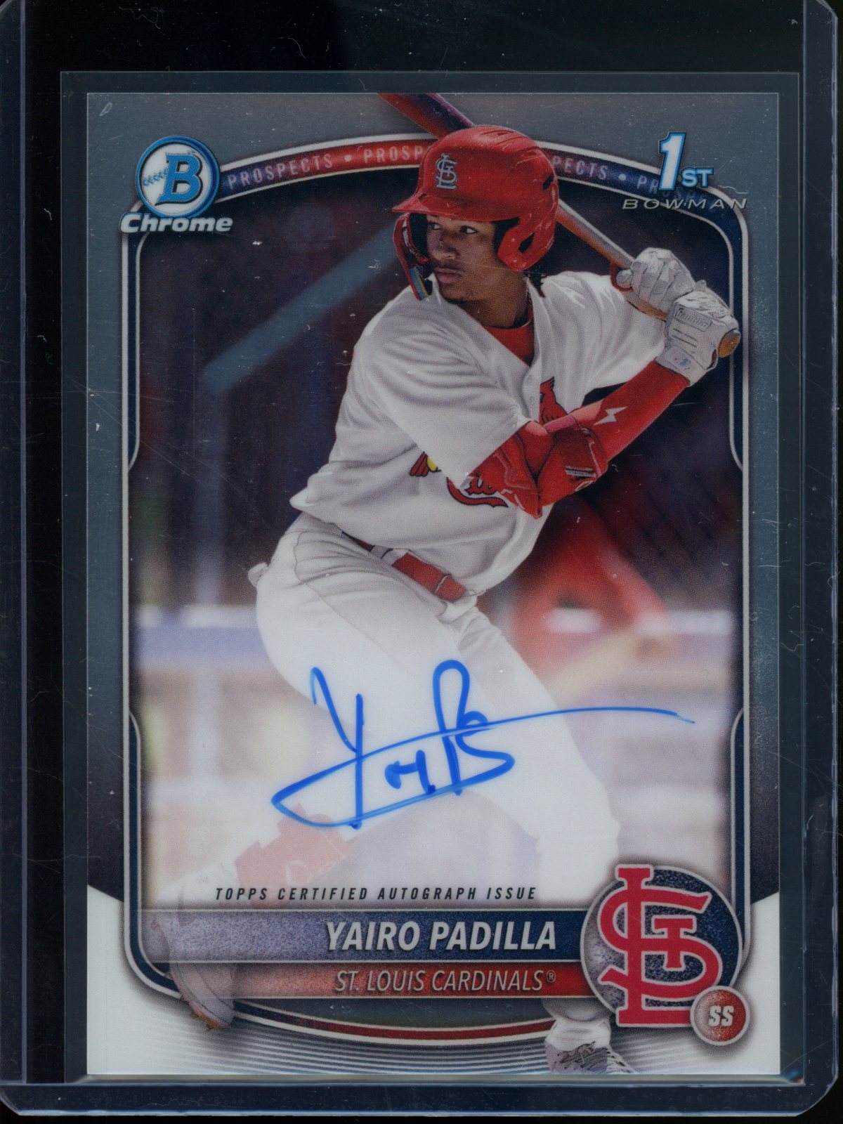 2025 Bowman Chrome Yairo Padilla 1st Autograph Cardinals