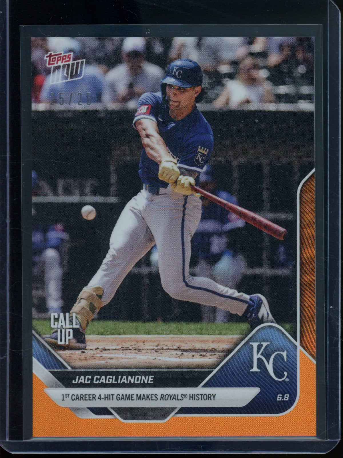 2025 Topps Now Jac Caglianone Rookie RC #275 Royals