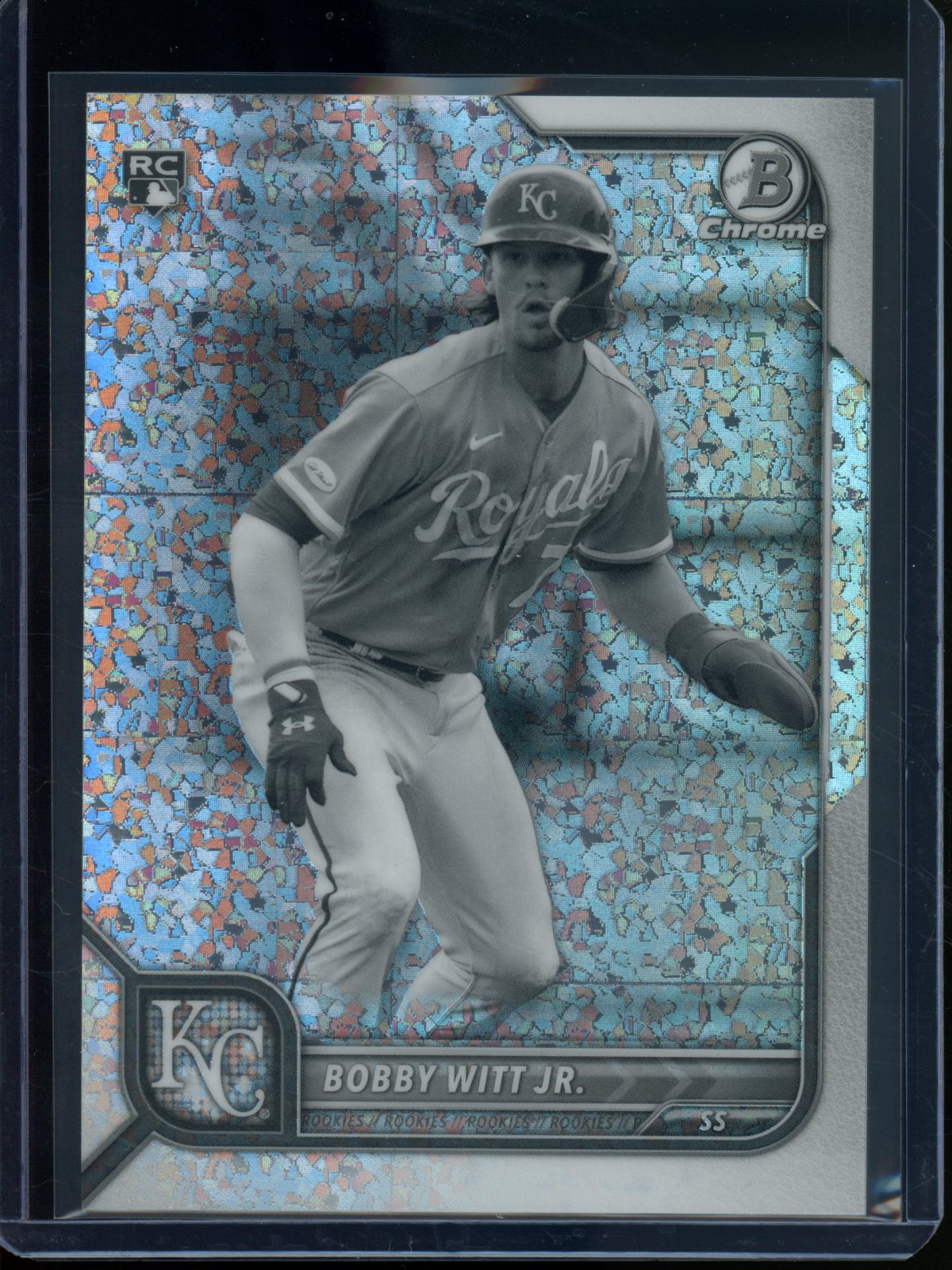 2022 Bowman Chrome Bobby Witt Jr Rookie RC Mini-Diamond Refractor /199 Royals