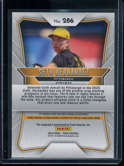 2026 Panini Prizm Bubba Chandler Silver Autograph Pirates