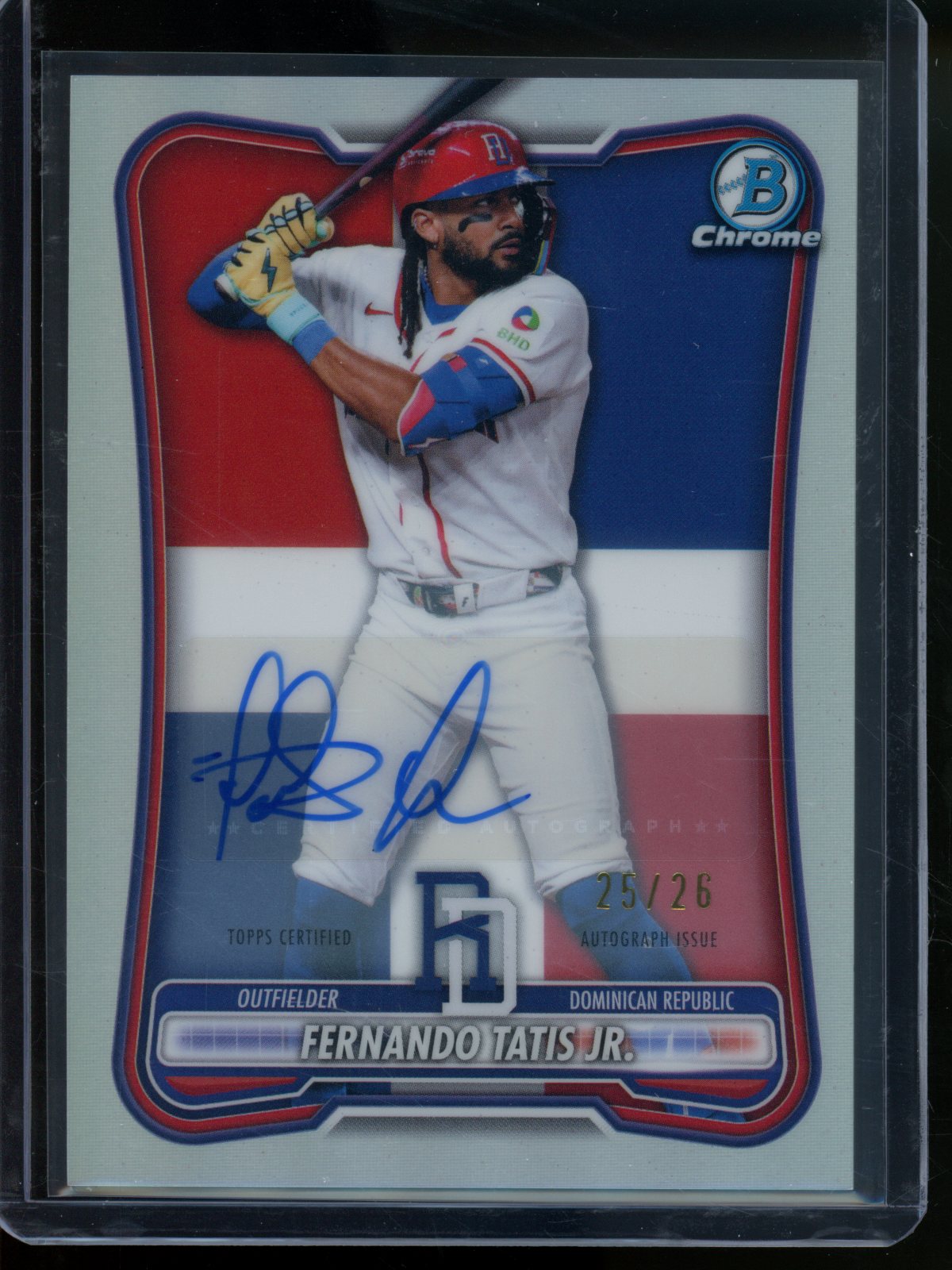2026 Bowman Chrome Fernando Tatis Jr International Refractor Autograph /26 Padres