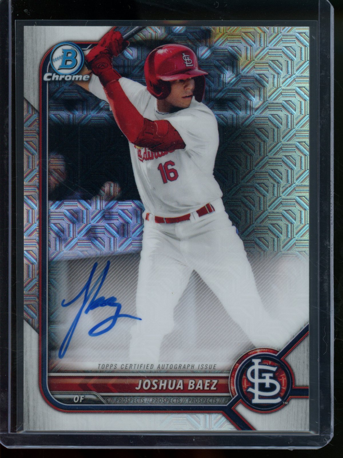 2022 Bowman Chrome Joshua Baez Mojo Autograph Cardinals