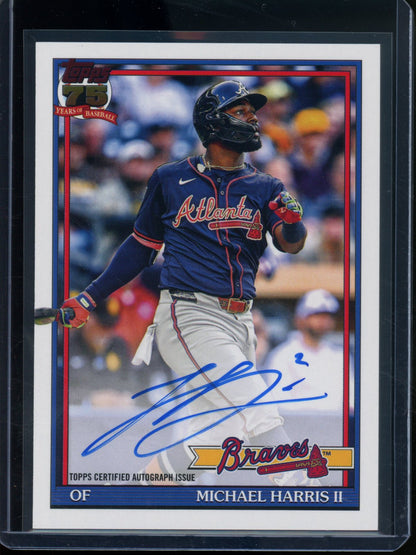2026 Topps Flagship Michael Harris II 1991 Autograph Braves