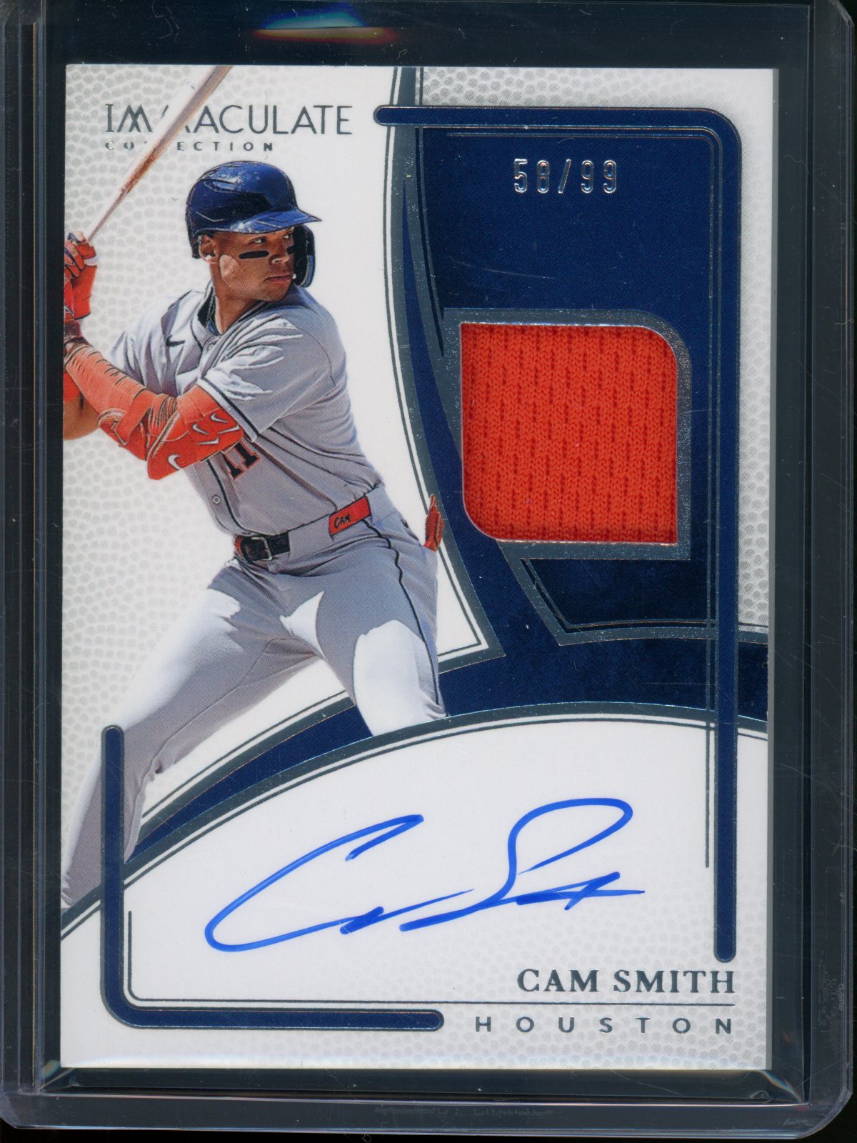 2026 Topps Immaculate Cam Smith Jersey Relic Autograph /99 Astros