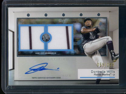 2024 Topps Museum Collection Dontrelle Willis Dual Relic Autograph /299 Marlins - Trading Card Market