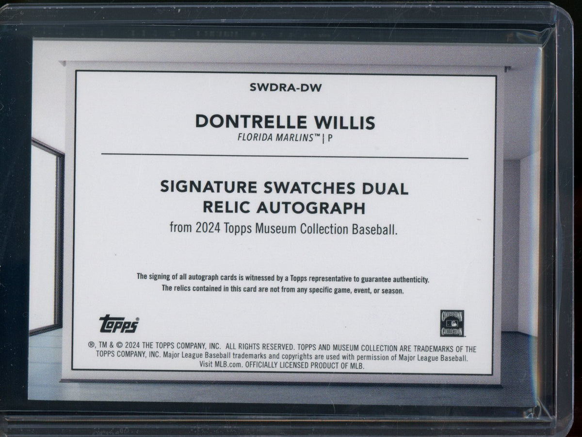 2024 Topps Museum Collection Dontrelle Willis Dual Relic Autograph /299 Marlins - Trading Card Market