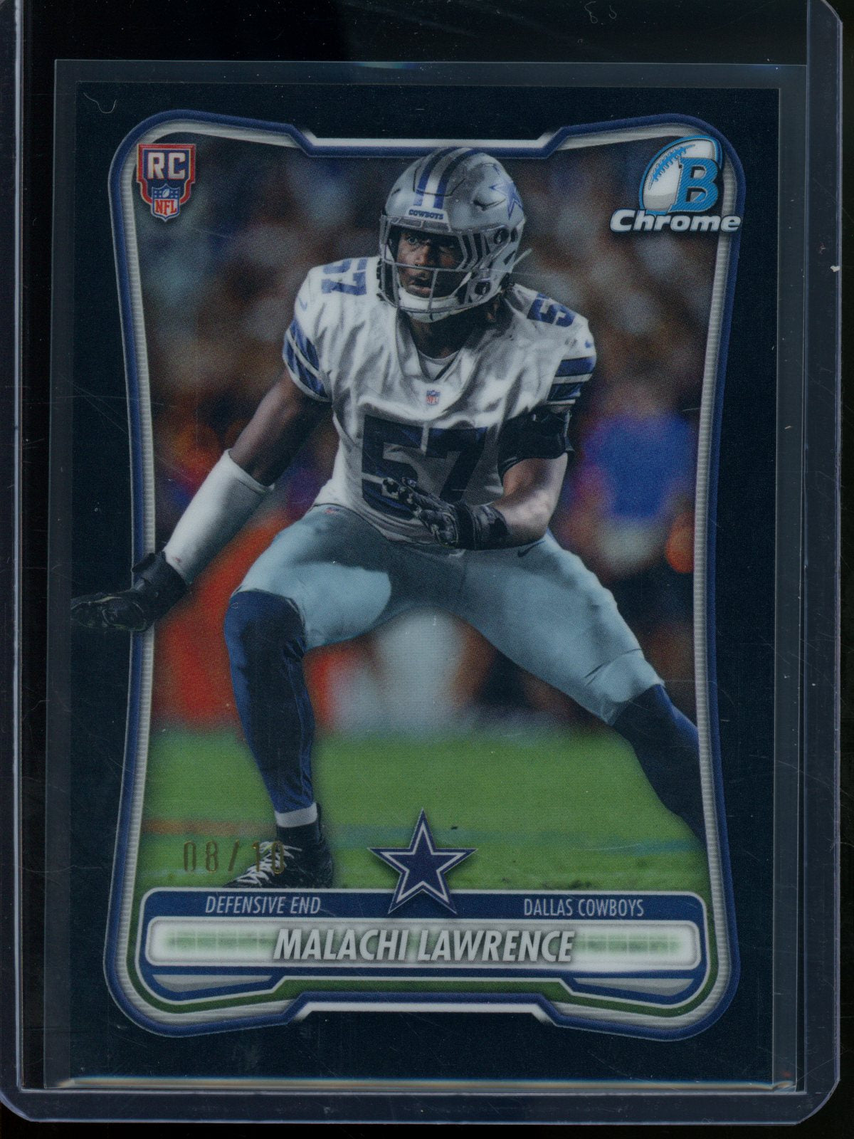 2026 Bowman Chrome Malachi Lawrence Rookie RC Black Refractor /10 Cowboys