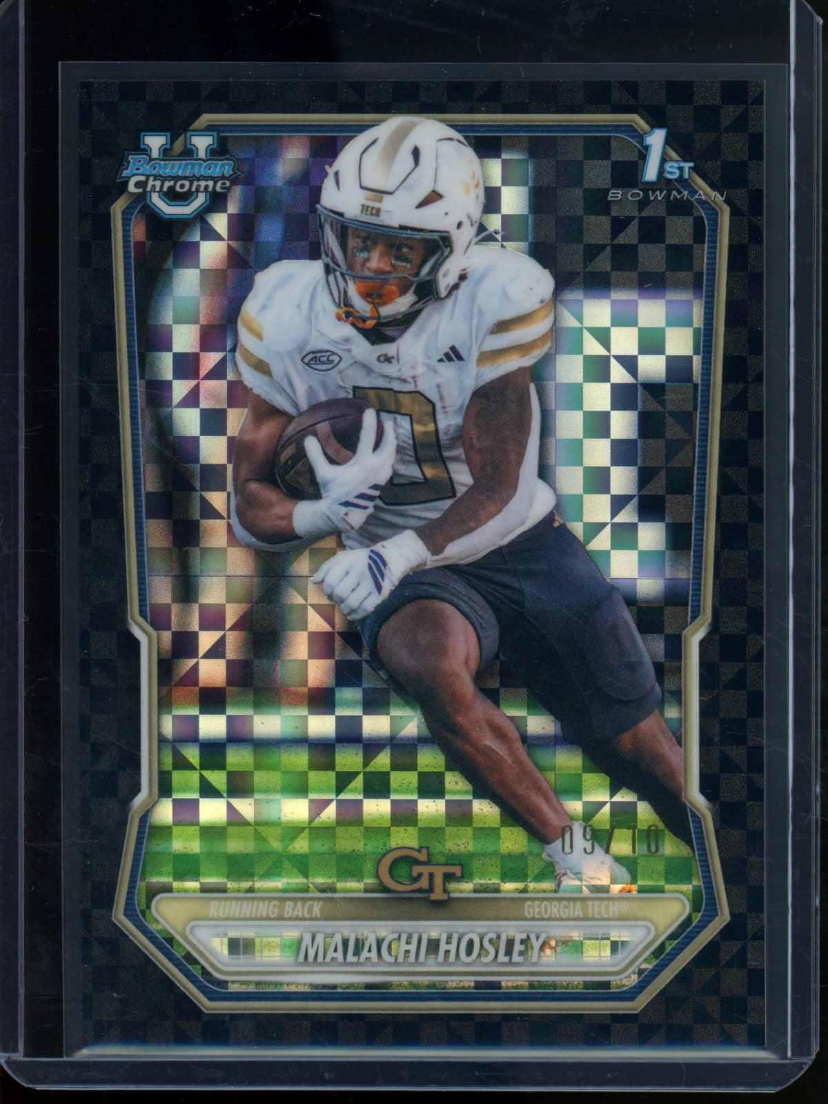2026 Bowman Chrome Malachi Hosley 1st X-Fractor Black /10 Georgia Tech