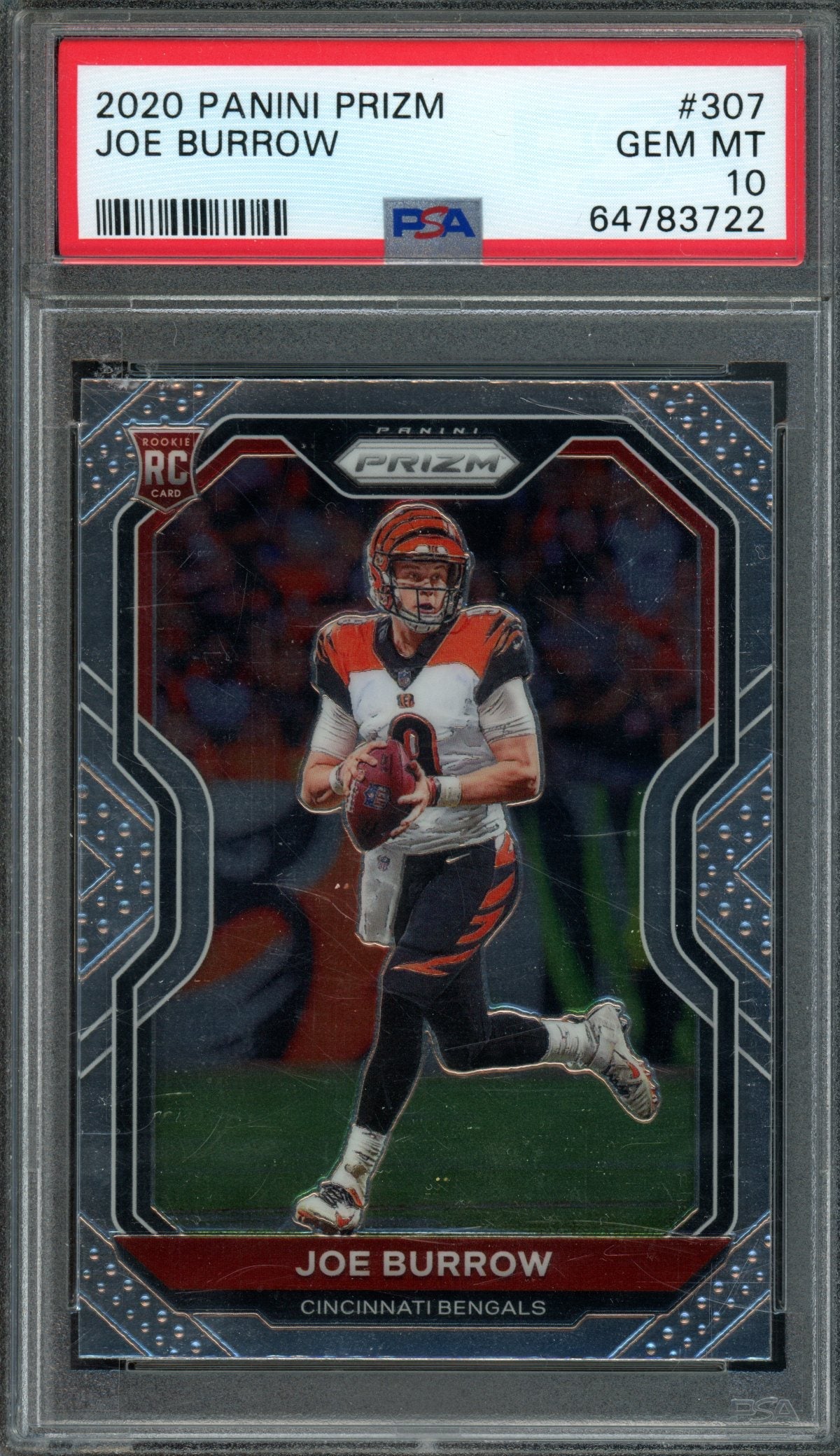 2020 Panini Prizm Joe Burrow Rookie RC PSA 10 Bengals