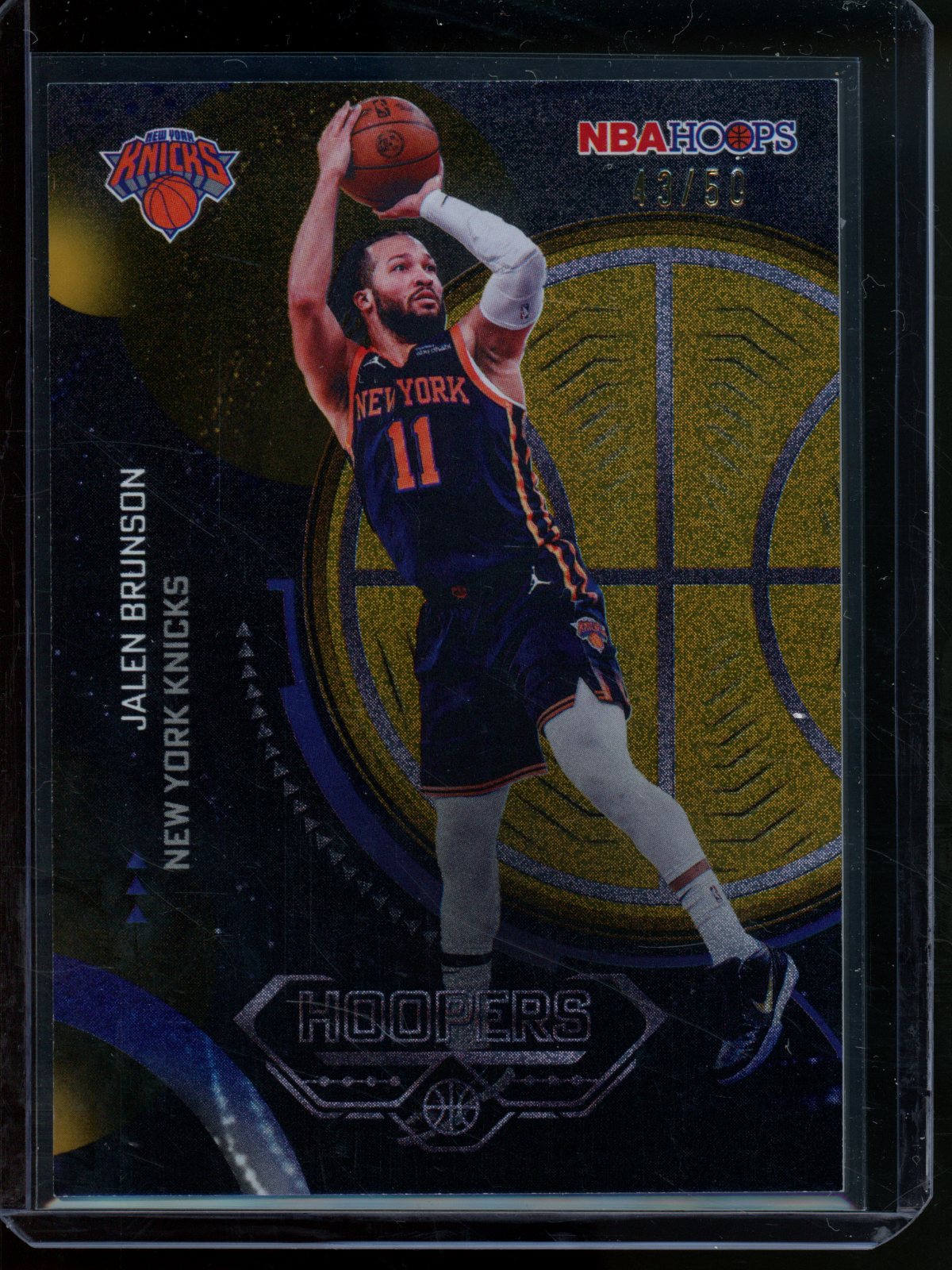 2025/26 Topps Hoops Jalen Brunson Hoopers Gold /50 Knicks