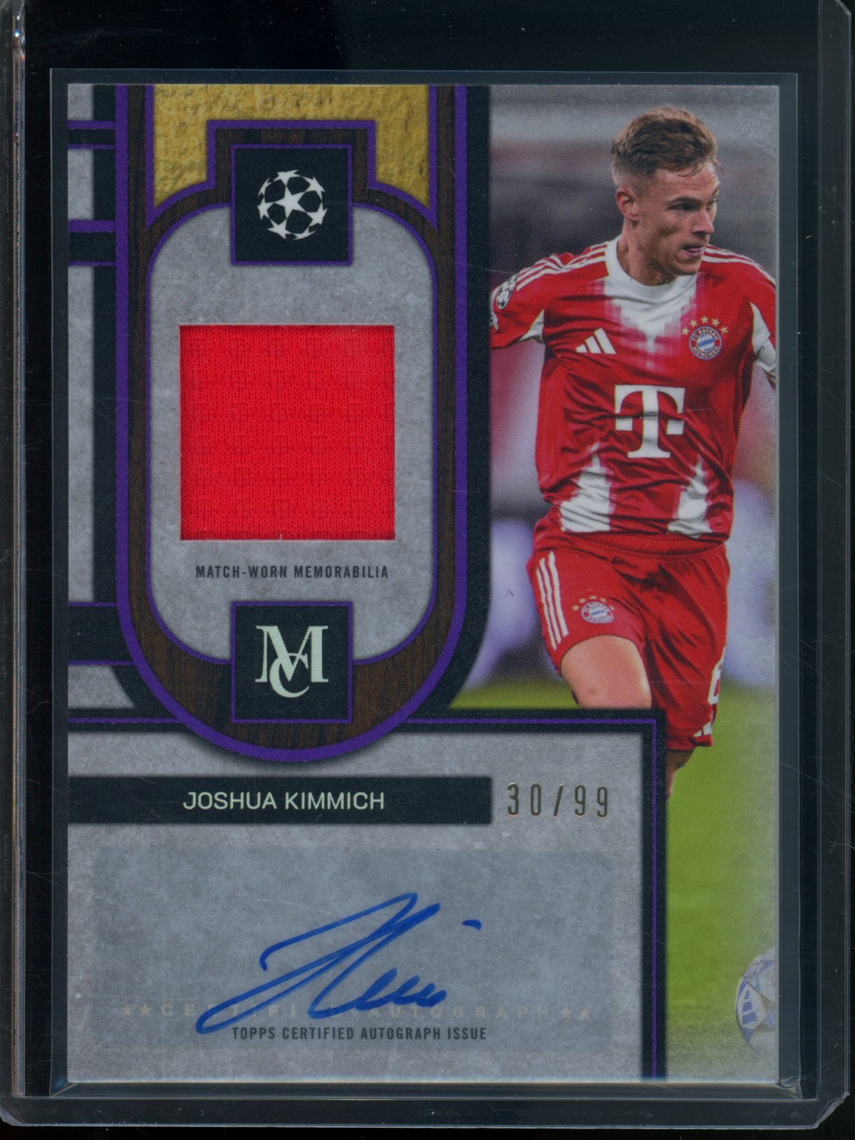 2025/26 Topps Museum Collection Joshua Kimmich Jersey Relic Autograph /99 Bayern - Trading Card Market