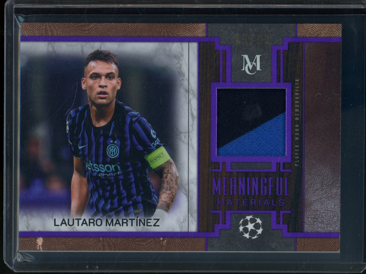 2025/26 Topps Museum Collection Lautaro Martinez Meaningful Materials /99 Milano - Trading Card Market