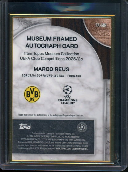 2025/26 Topps Museum Collection Marco Reus Gold Frame Autograph /75 BVB - Trading Card Market