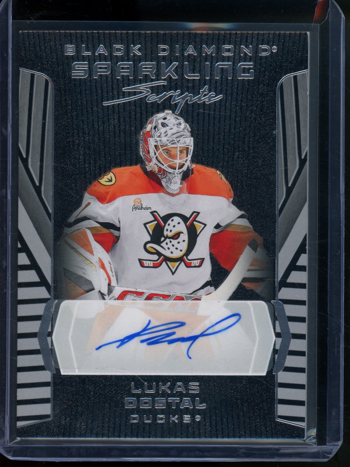 2025/26 Upper Deck Black Diamond Lukas Dostal Sparkling Scripts Autograph Ducks - Trading Card Market