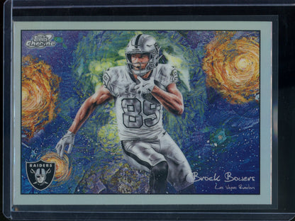 2025 Topps Chrome Cosmic Brock Bowers Stars in the Night SP Raiders - Trading Card Market