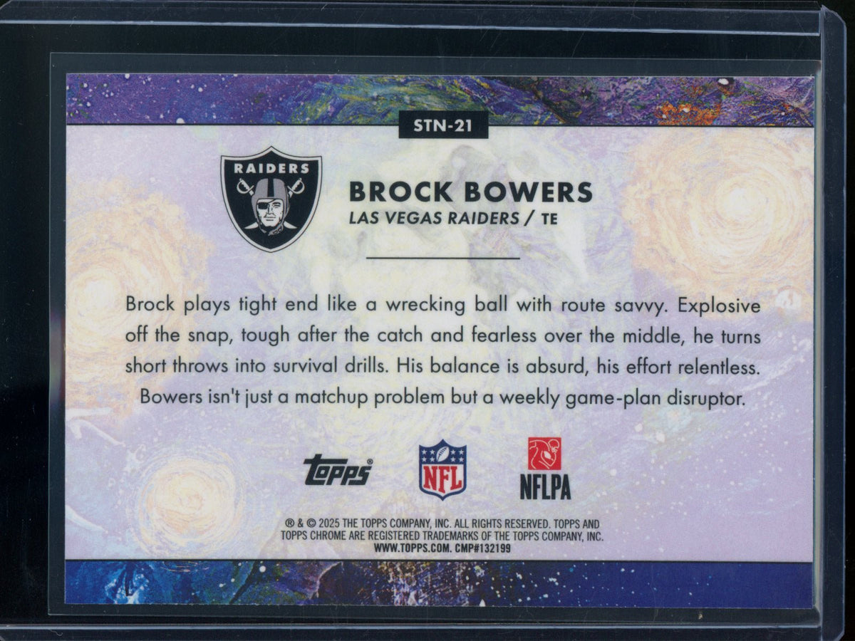 2025 Topps Chrome Cosmic Brock Bowers Stars in the Night SP Raiders - Trading Card Market