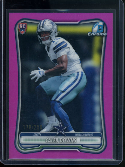 2026 Bowman Chrome Caleb Downs Rookie RC Magenta Refractor /250 Cowboys - Trading Card Market