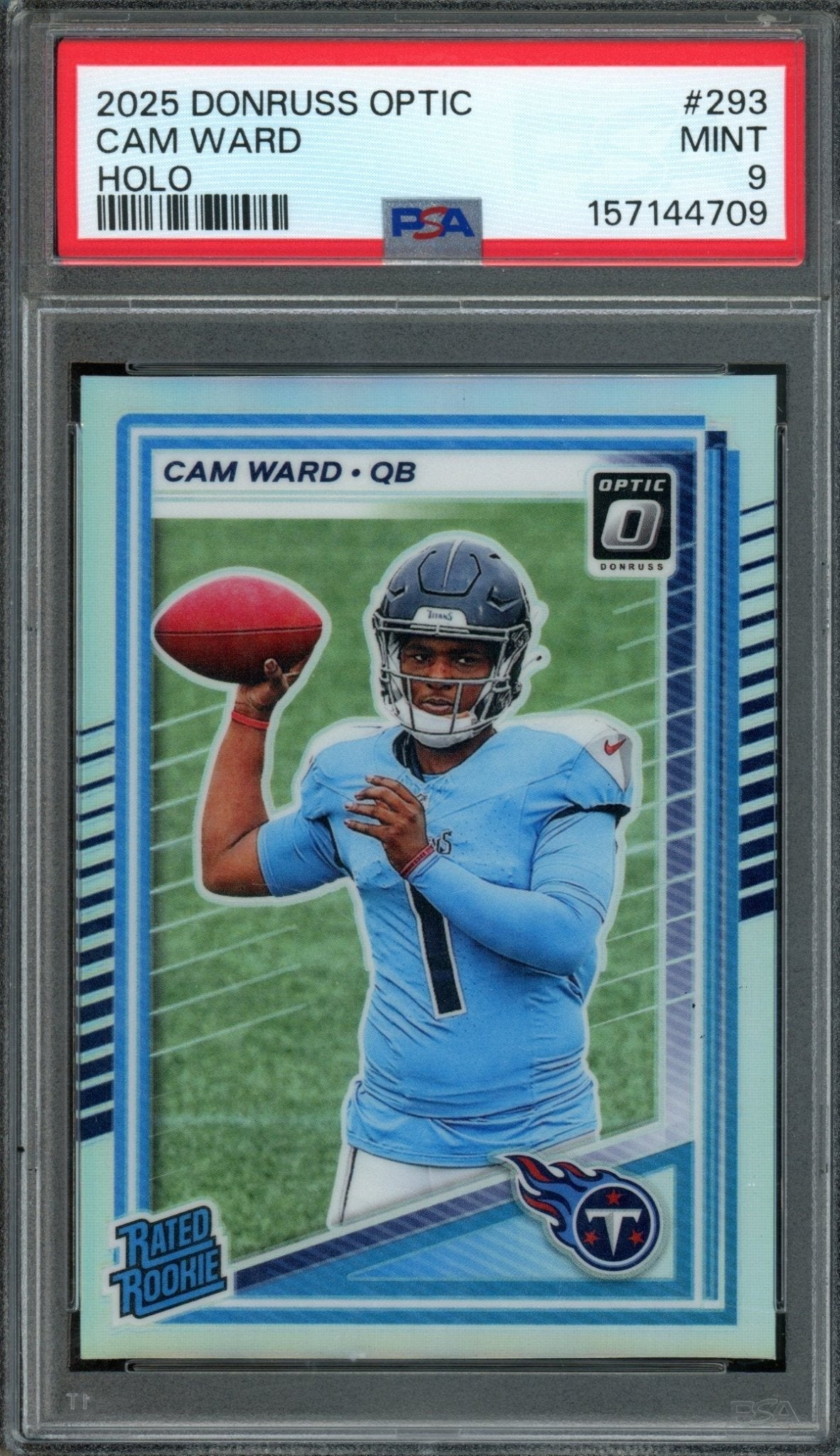 2025 Panini Optic Cam Ward Rated Rookie Holo PSA 9 Titans - Trading Card Market