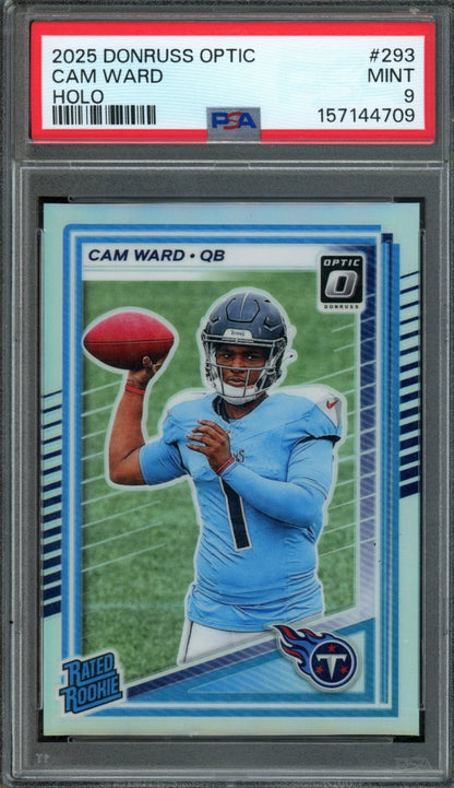 2025 Panini Optic Cam Ward Rated Rookie Holo PSA 9 Titans - Trading Card Market