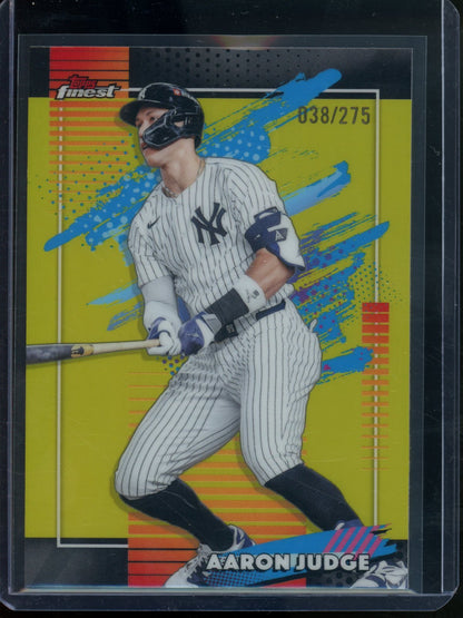2026 Topps Finest Aaron Judge Yellow Refractor /275 Yankees - Trading Card Market
