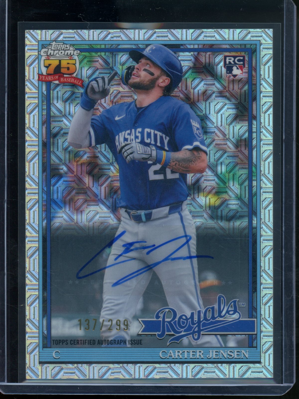 2026 Topps Chrome Carter Jensen Rookie RC Mojo Autograph /299 Royals - Trading Card Market