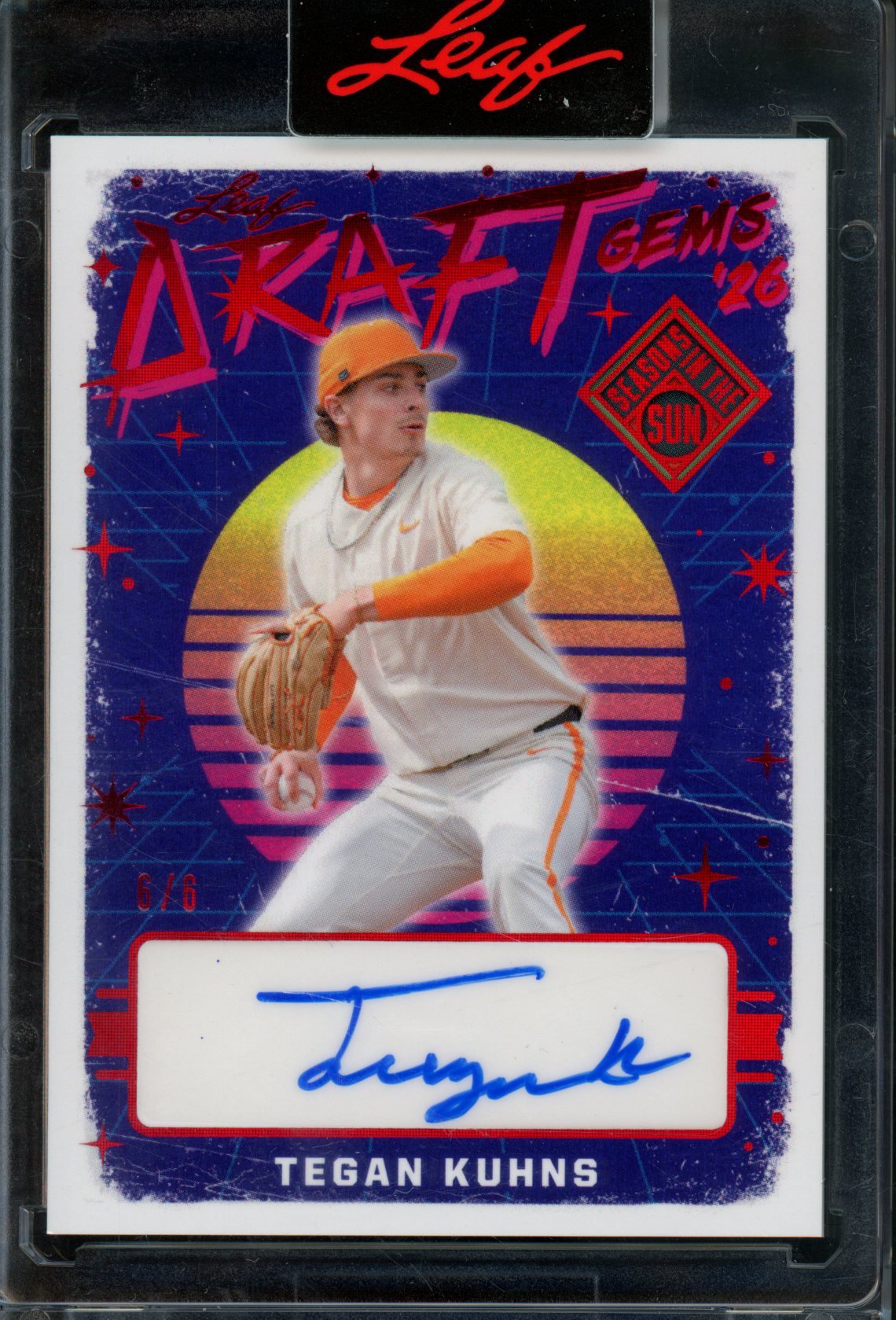 2026 Leaf Season In The Sun Tegan Kuhns Encased Autograph /6 - Trading Card Market