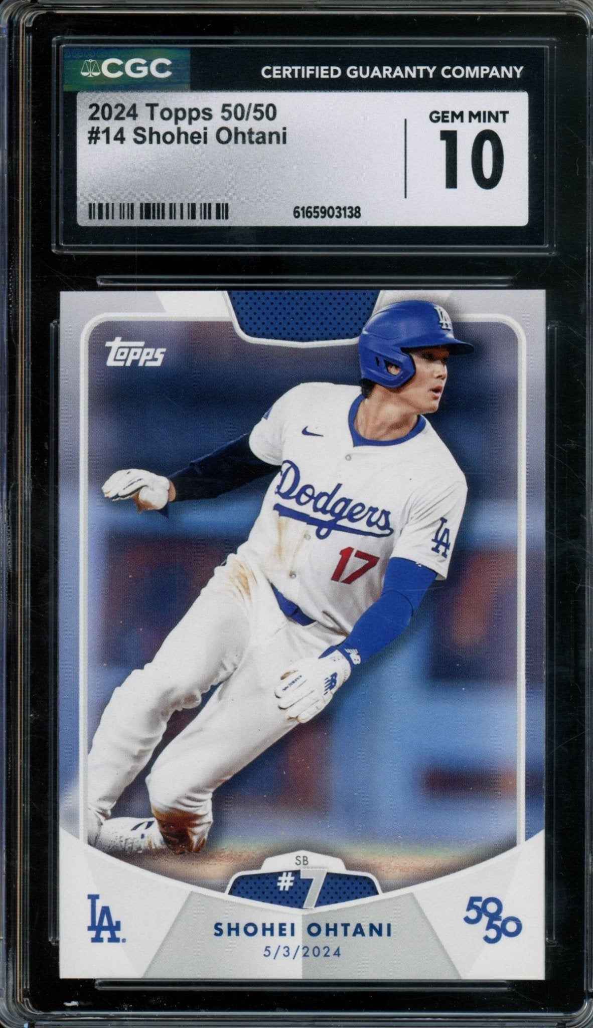 2024 Topps 50/50 Shohei Ohtani #14 CGC 10 Dodgers - Trading Card Market