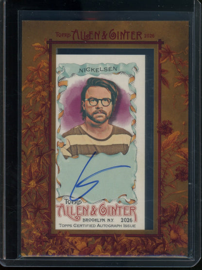 2026 Topps Allen and Ginter Garrett Nickelsen Framed Autograph #M-GN - Trading Card Market