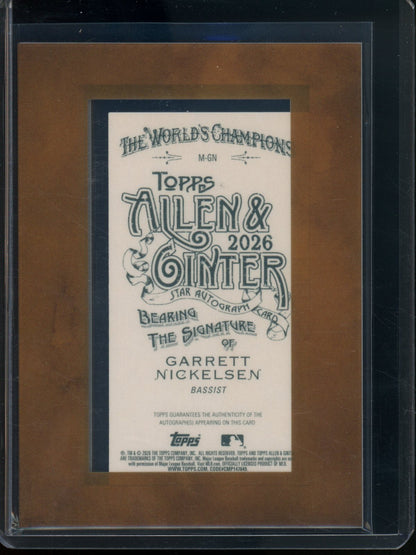 2026 Topps Allen and Ginter Garrett Nickelsen Framed Autograph #M-GN - Trading Card Market