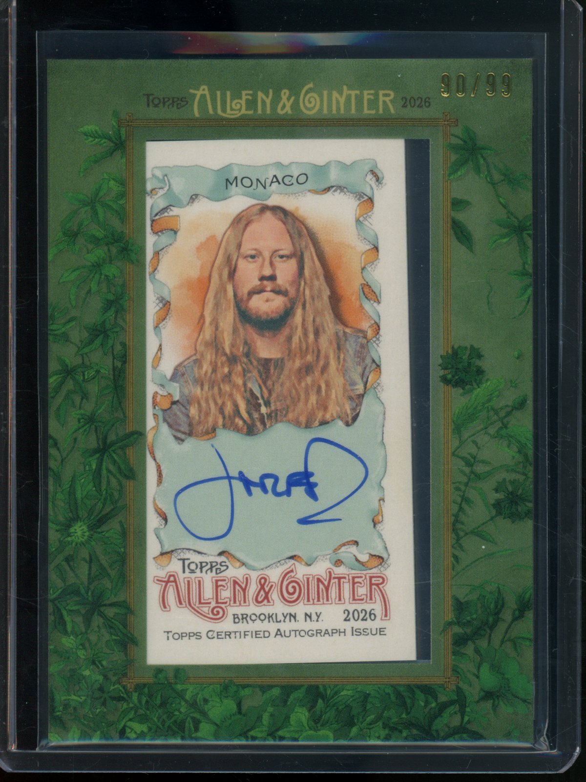 2026 Topps Allen and Ginter Jared Monaco Framed Autograph #MA-JAM - Trading Card Market