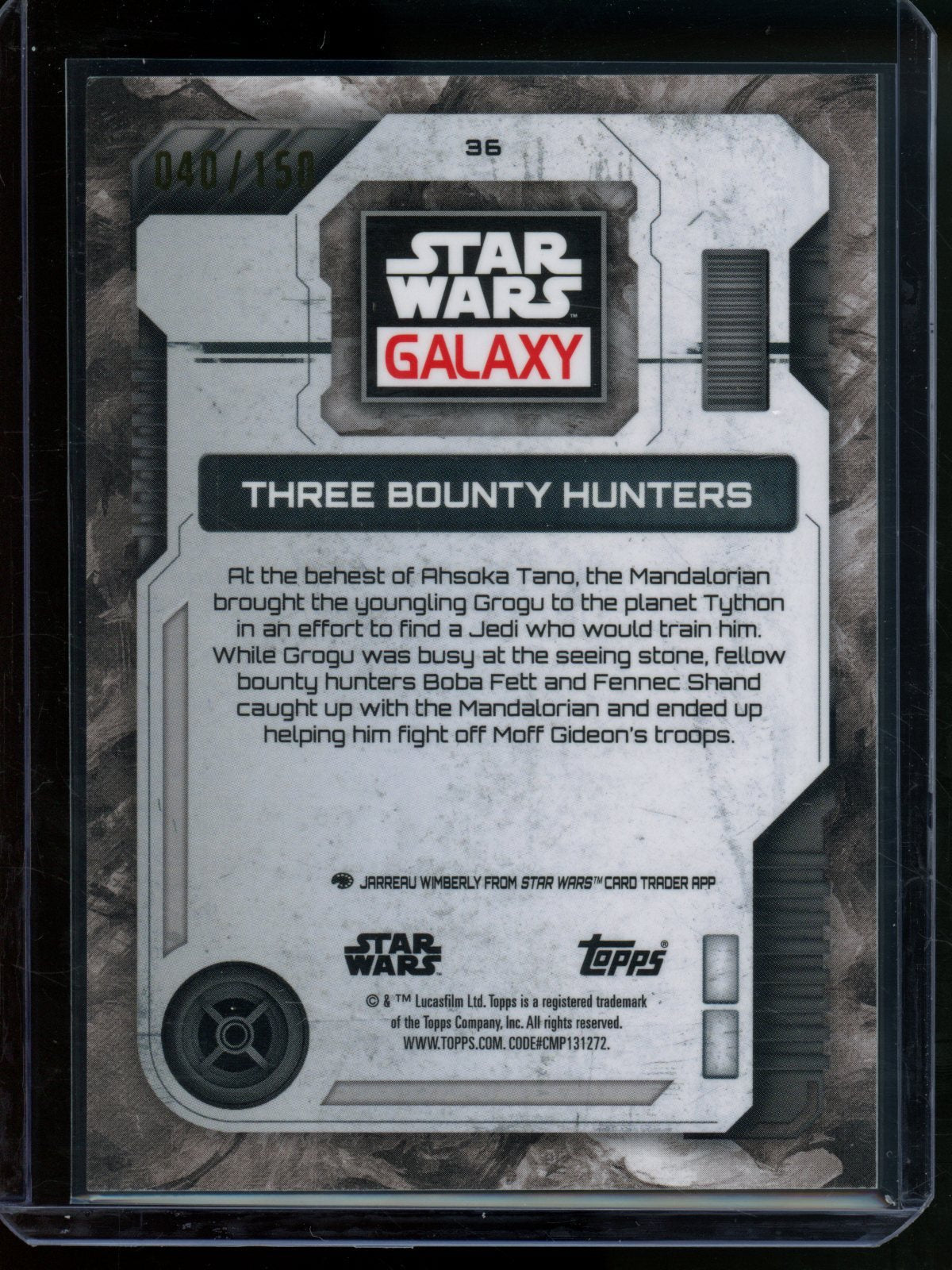 2026 Topps Star Wars Galaxy Three Bounty Hunters /150 #36 - Trading Card Market