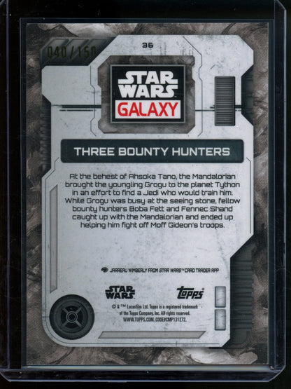 2026 Topps Star Wars Galaxy Three Bounty Hunters /150 #36 - Trading Card Market