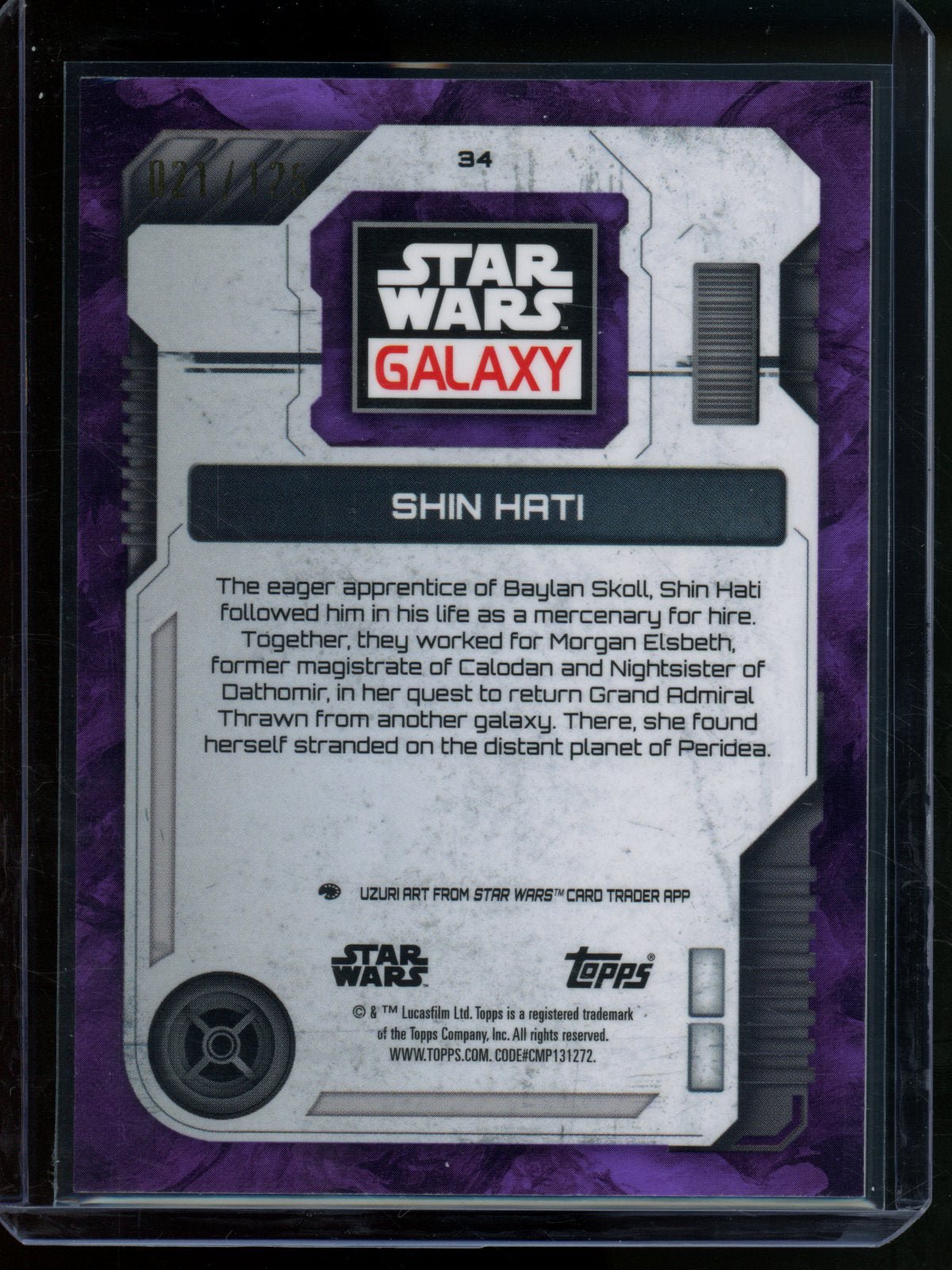 2026 Topps Star Wars Galaxy Shin Hati /125 #34 - Trading Card Market