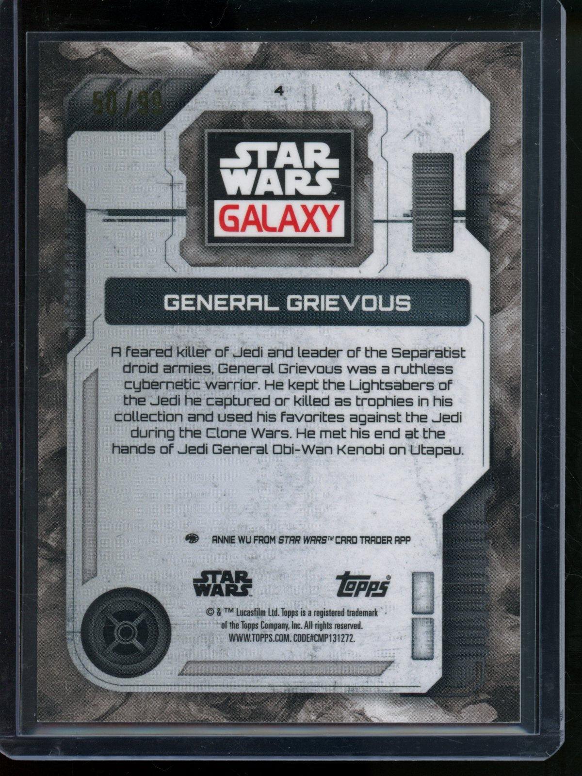 2026 Topps Star Wars Galaxy General Gievous /99 #4 - Trading Card Market