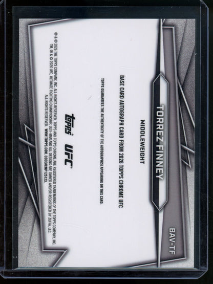 2026 Topps Chrome Torrez Finney Rookie RC Gold Refractor Autograph /50 - Trading Card Market