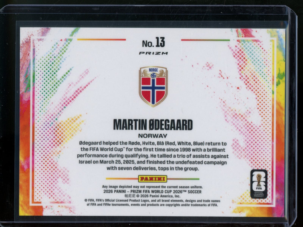2026/27 Panini Prizm Martin Odergaard Colorblast Case Hit SSP #13 Norway - Trading Card Market
