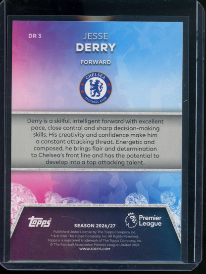 2026/27 Topps Flagship Jesse Derry Rookie RC Diamond #DR3 Chelsea - Trading Card Market