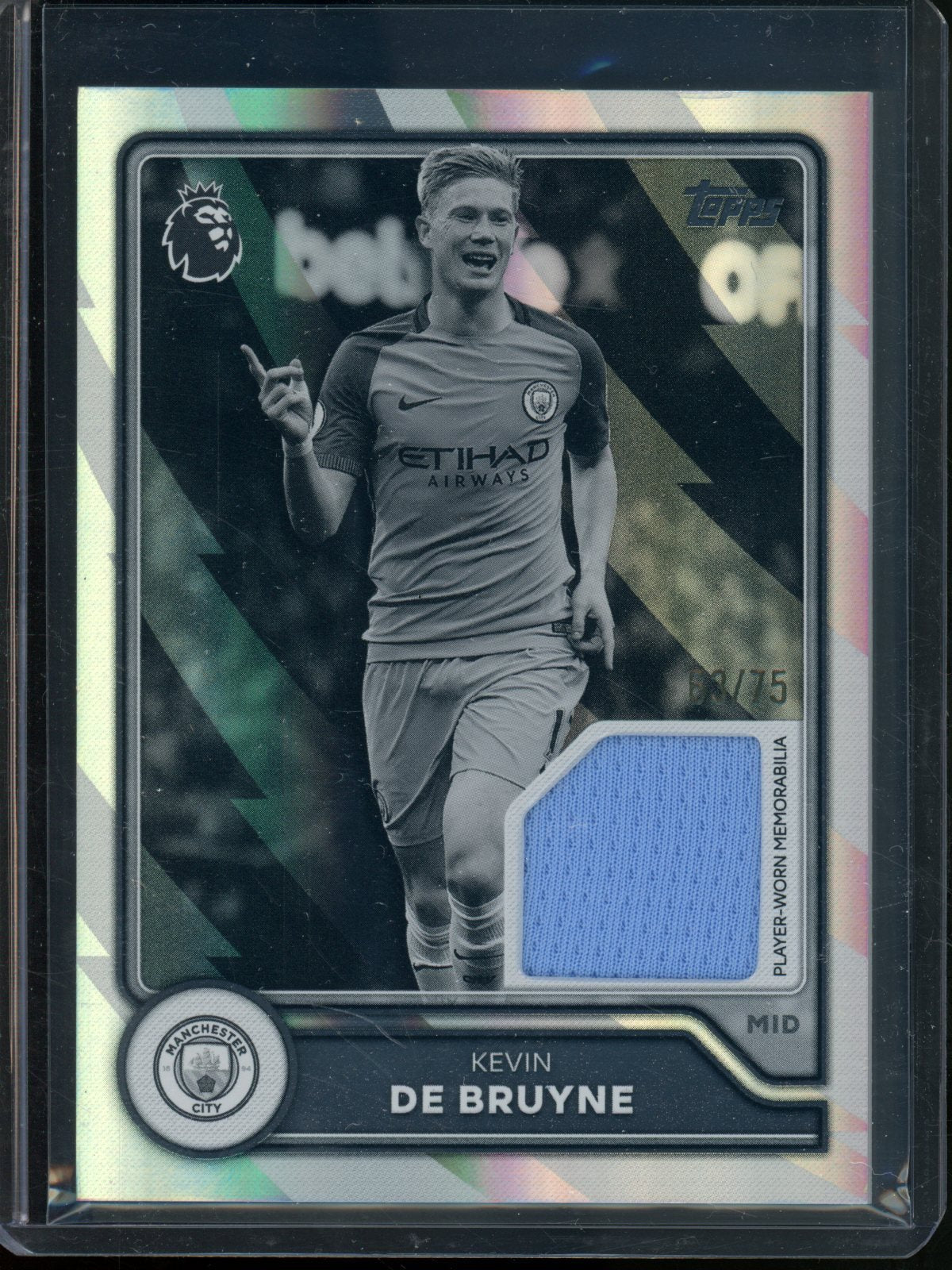 2026/27 Topps Flagship Kevin De Bruyne Base Card Relic /75 Manchester City - Trading Card Market