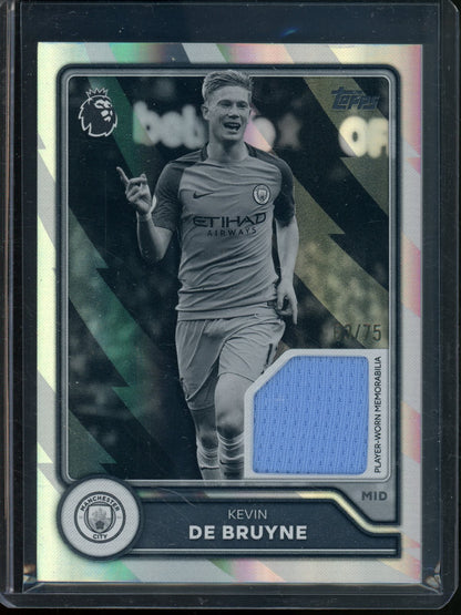 2026/27 Topps Flagship Kevin De Bruyne Base Card Relic /75 Manchester City - Trading Card Market