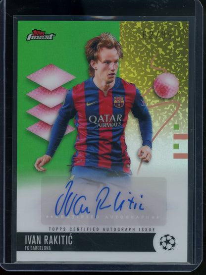 2025/26 Topps Finest Ivan Rakitic Green Refractor Autograph /99 FC Barcelona - Trading Card Market