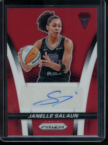 2026/27 Panini Prizm Janelle Salaun Red Refractor Autograph /99 Valkyries - Trading Card Market