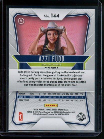 2026/27 Panini Prizm Azzi Fudd Rookie RC Image Variation Silver Wings - Trading Card Market