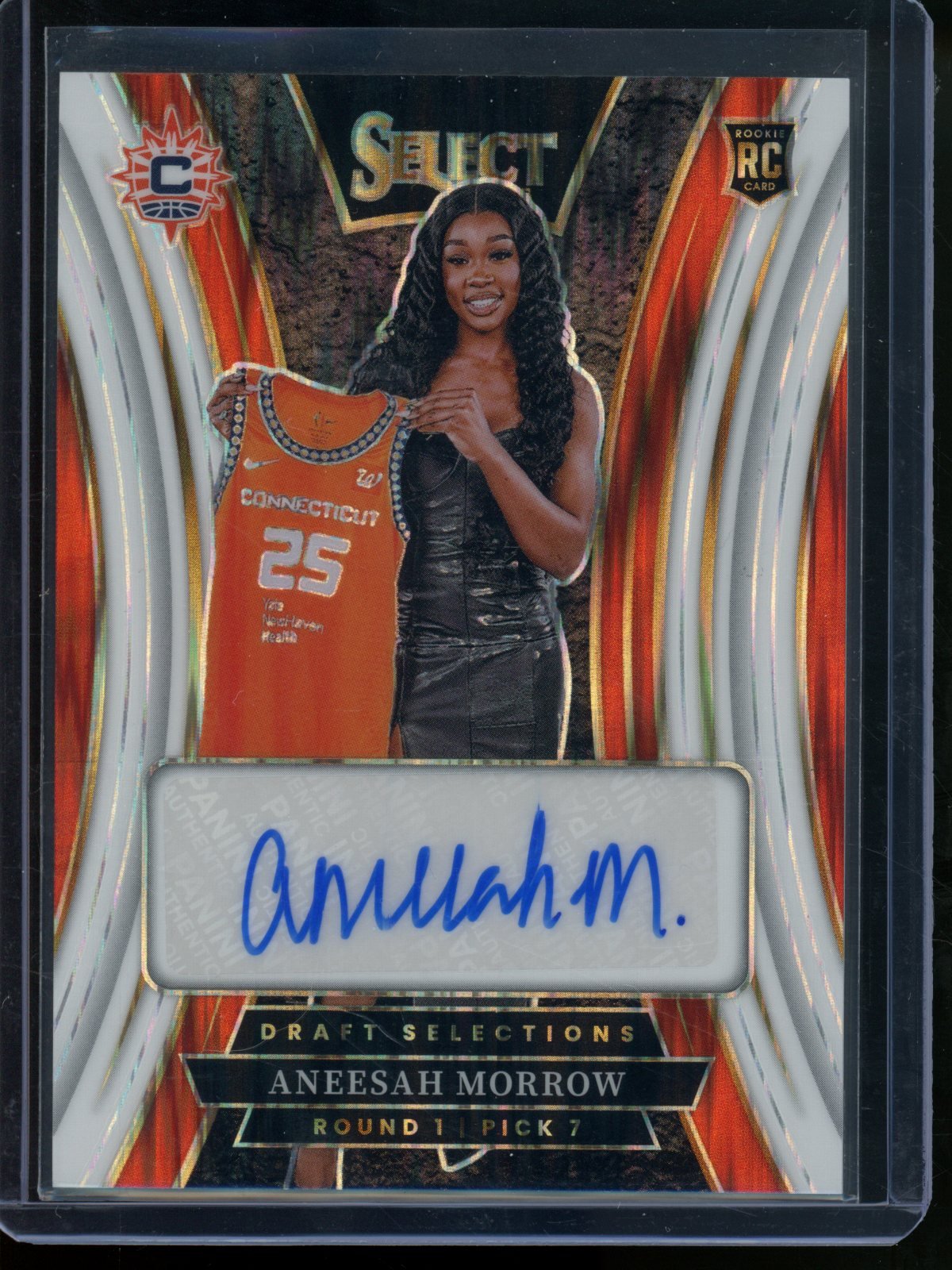2025/26 Panini Select Aneesah Morrow Rookie RC Draft Selections Autograph White /25 Connecticut - Trading Card Market