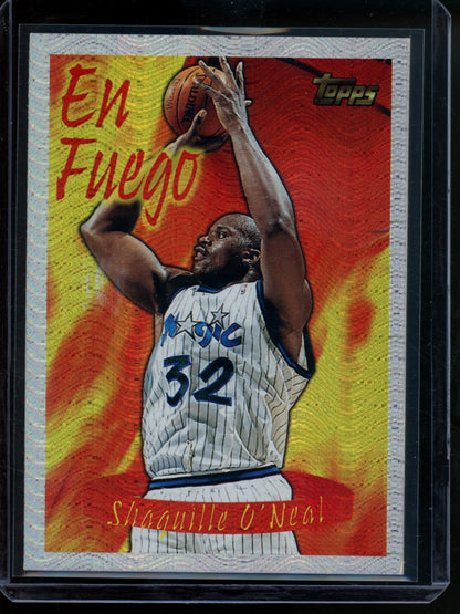1996/97 Topps Shaquille O'Neal En Fuego Refractor Magic - Trading Card Market